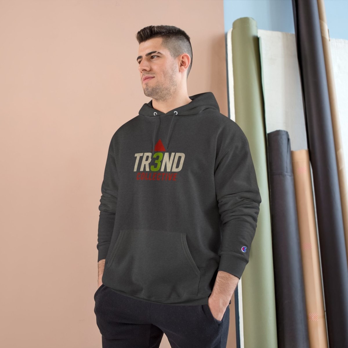 TR3ND Champion Fitness Hoodie with logo Design - TR3ND COLLECTIVE