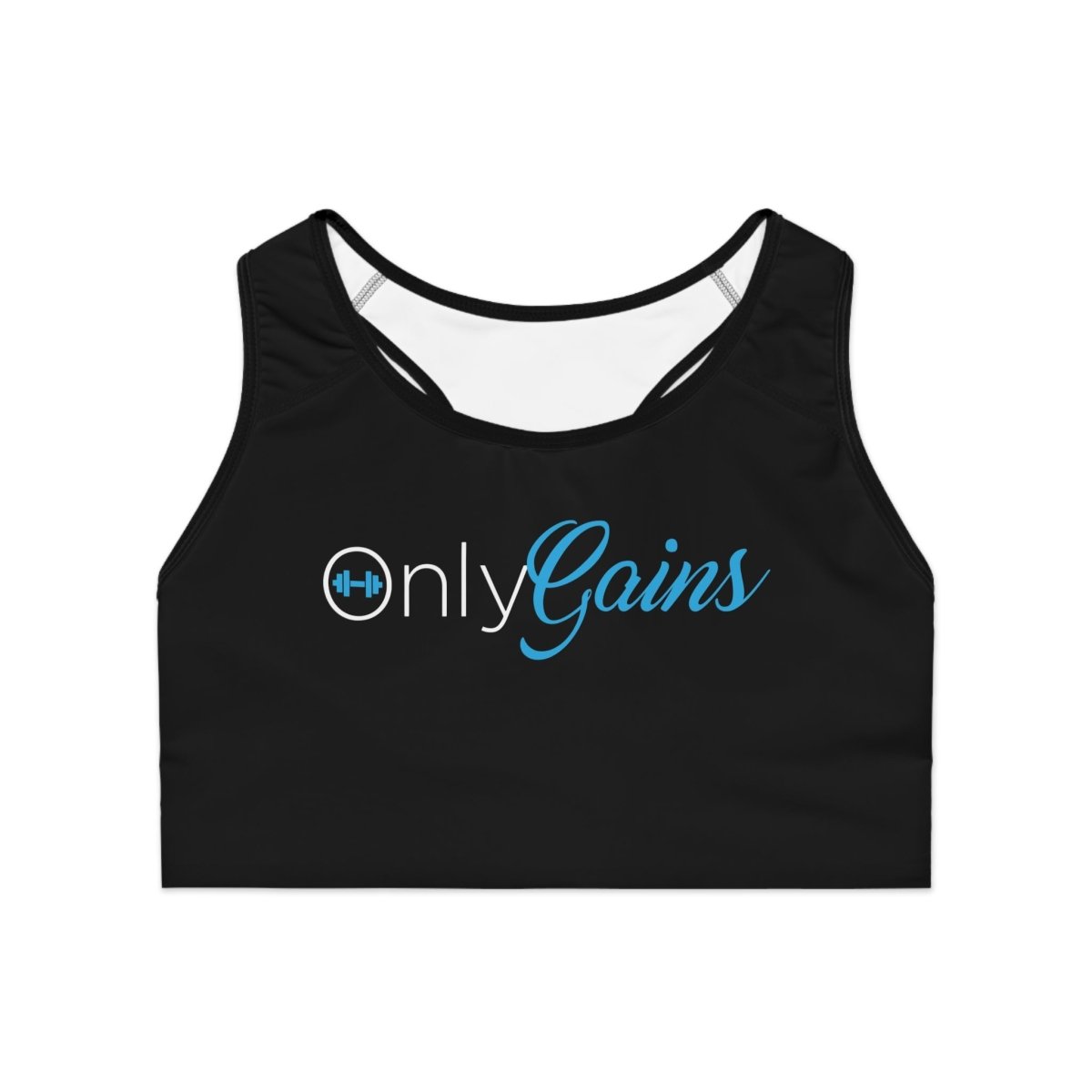TR3ND Only Gains Fitness Sports Bra | TR3ND Collective Design - TR3ND COLLECTIVE